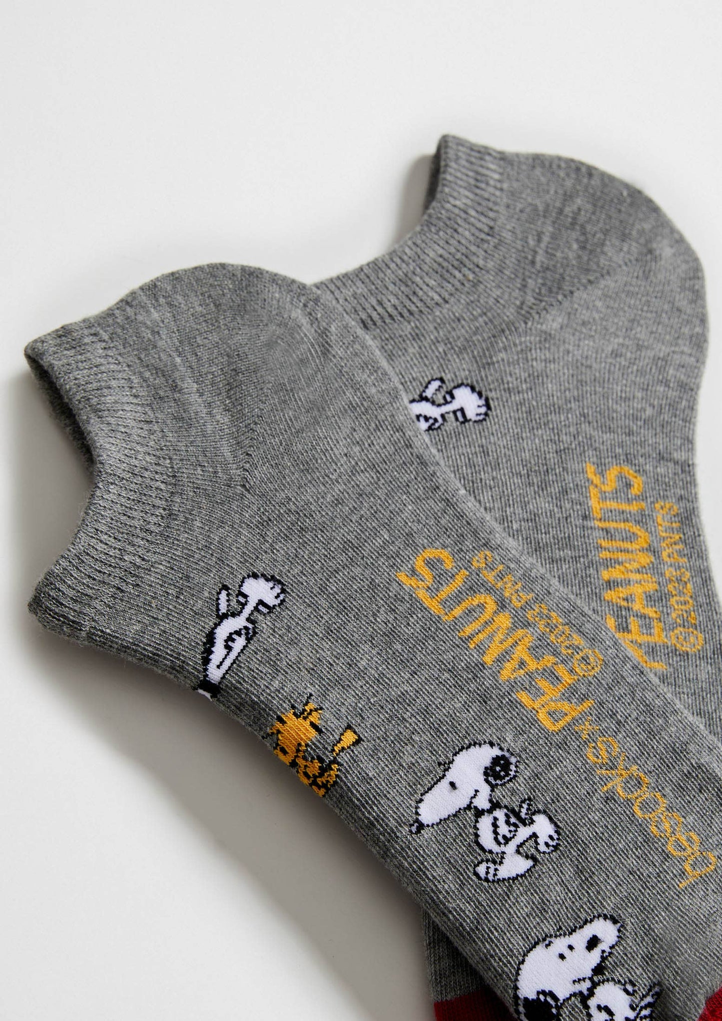 BeSnoopy Grey - 100% Organic Cotton Ankle Socks: Grey / Intl / 36/40