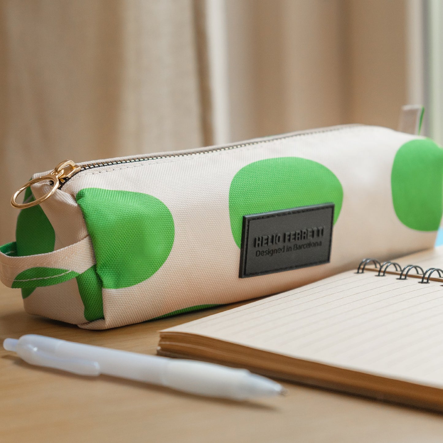 Pencil Case - Green Spot