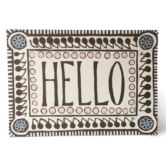 Card - Hello Pattern
