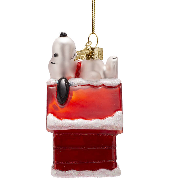 Peanuts Glass Ornament - Snoopy