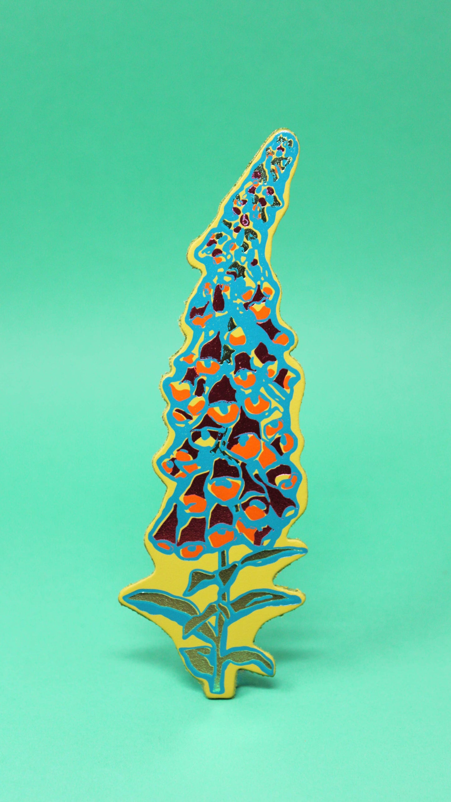 'A Good Weed' Flower Bookmark: Hot Pink
