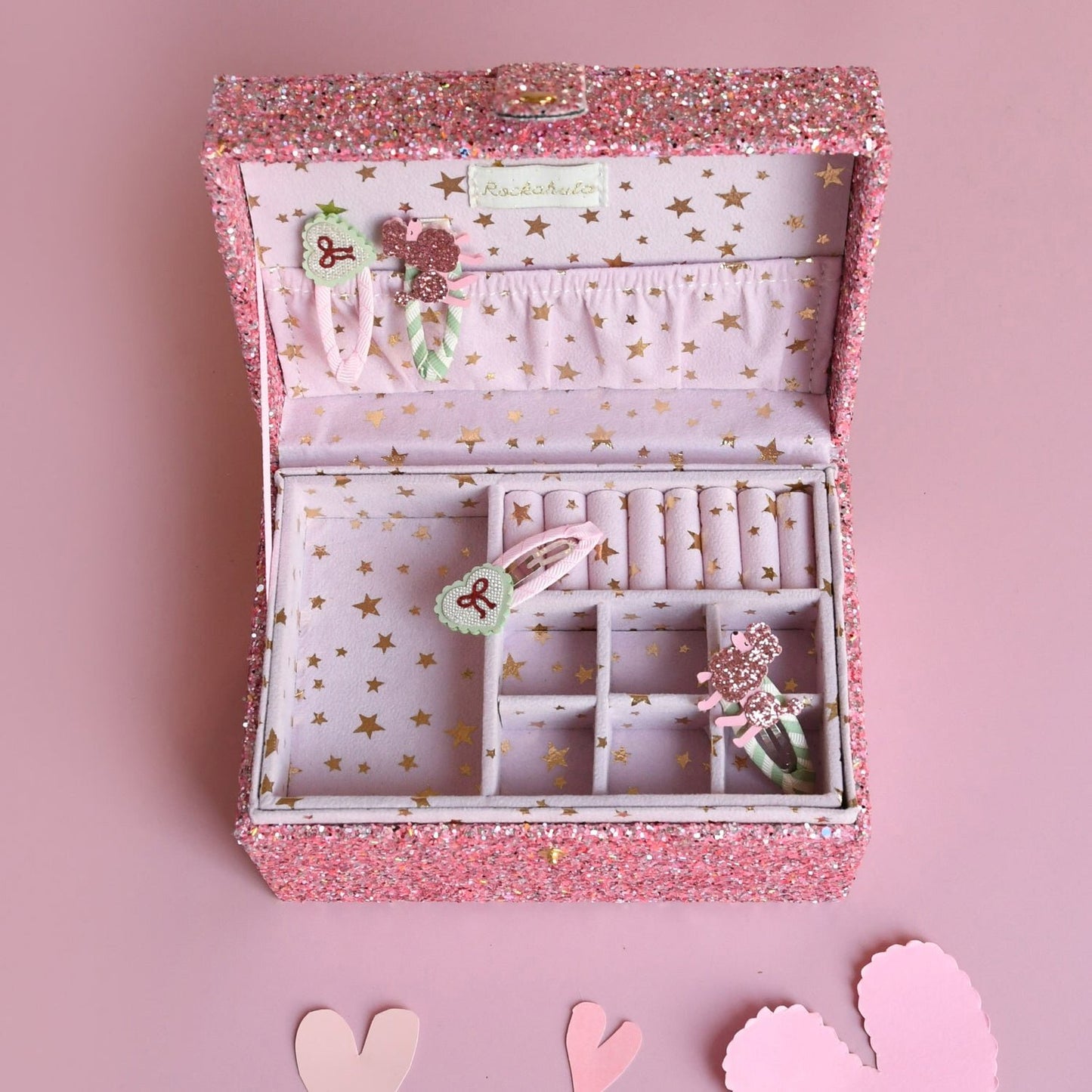 Sweet Heart Bow Clips