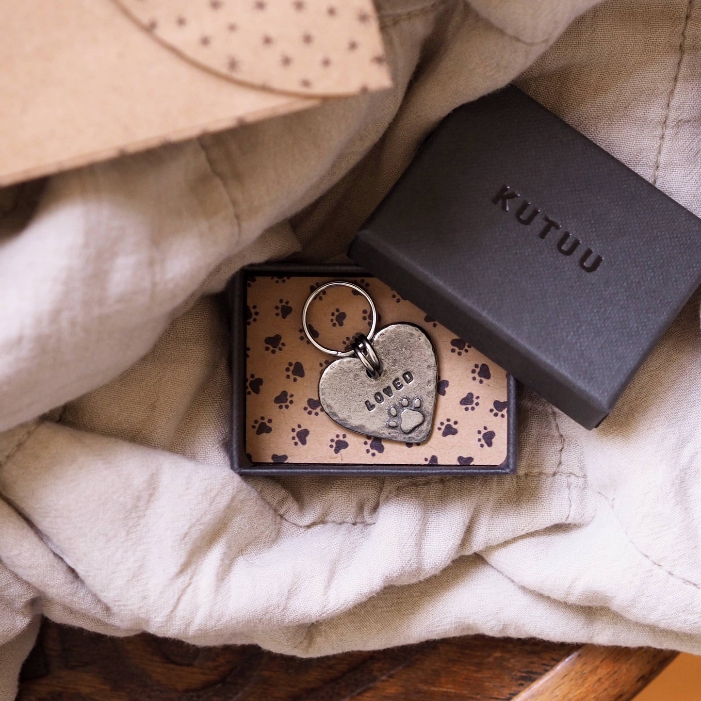 'Loved' Dog Collar Charm