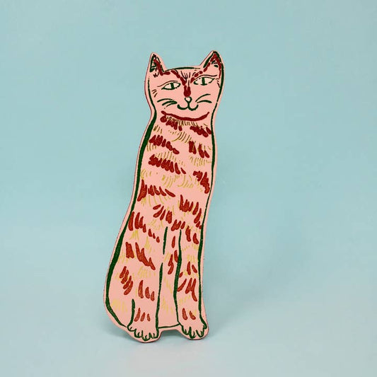Cat Tails Bookmark Pink