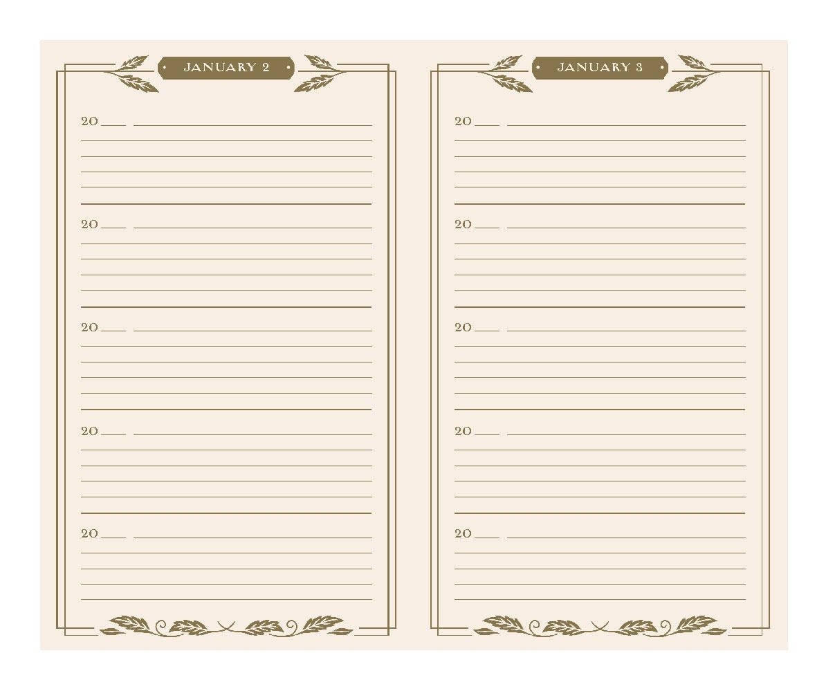 One Line a Day: Five Year Memory Book (Gilded)