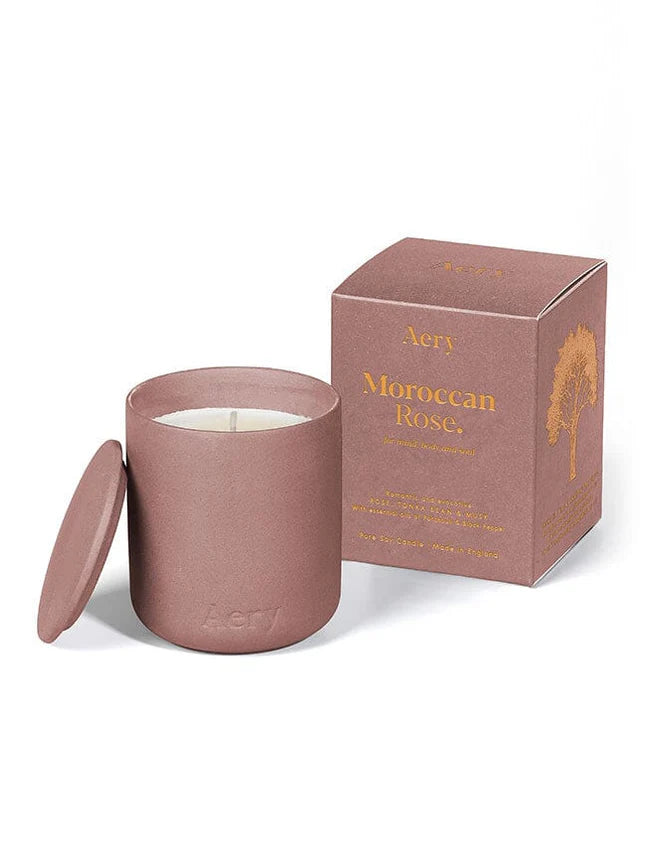 Moroccan Rose Scented Jar Candle - Rose Tonka and Musk 280g
