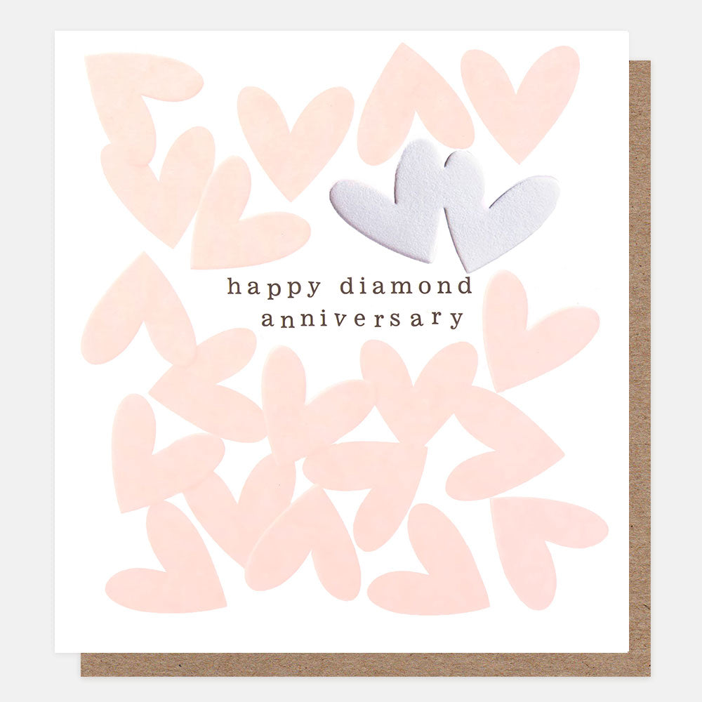 Happy Diamond Anniversary Hearts