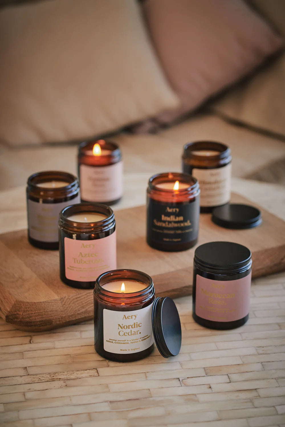 Moroccan Rose Scented Jar Candle - Rose Tonka and Musk 140g