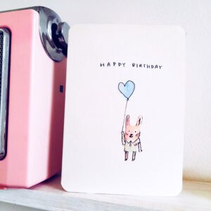 Birthday Bunny Balloon Card