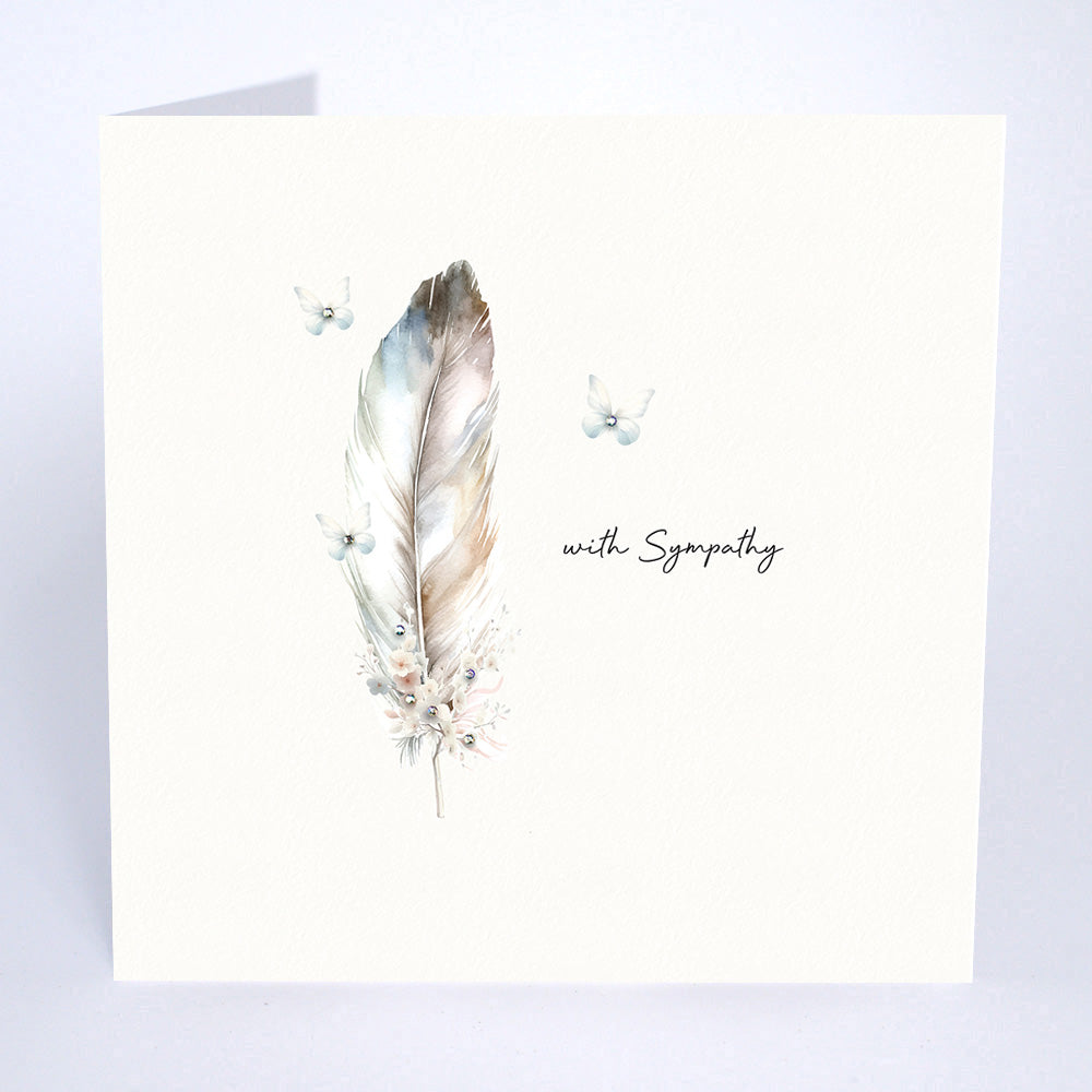 With Sympathy Feather