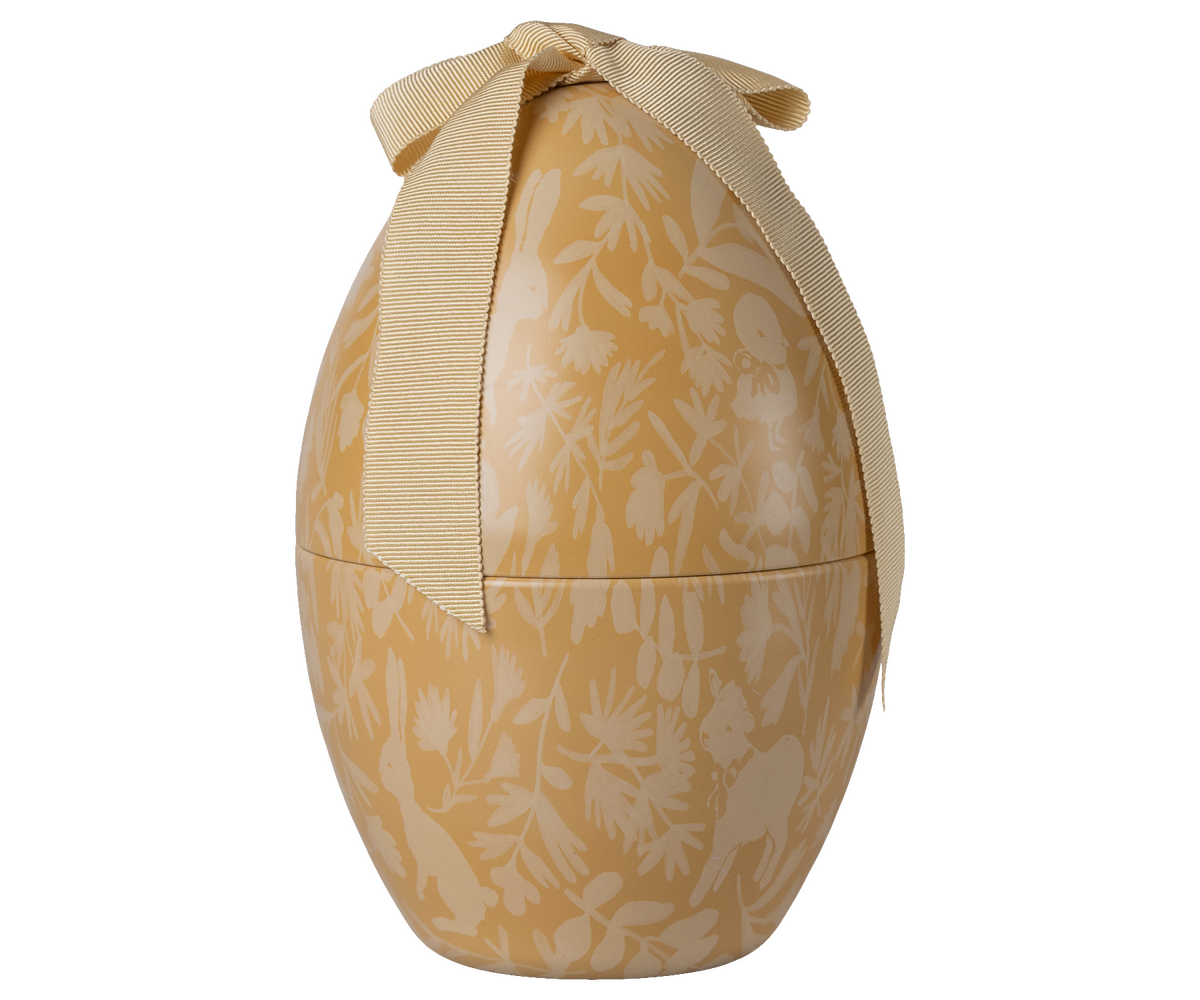 Easter egg ornament - Medium - Cream Yellow