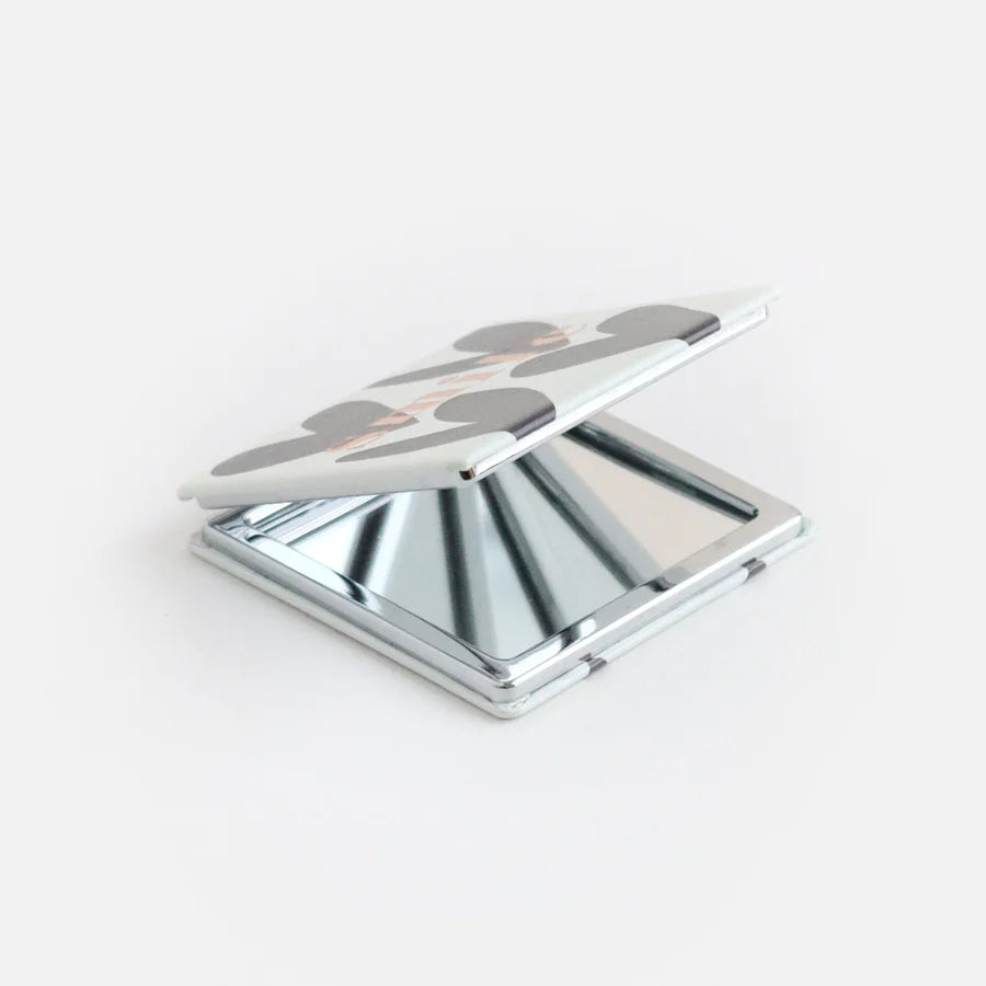 Charcoal Heart Pocket Mirror