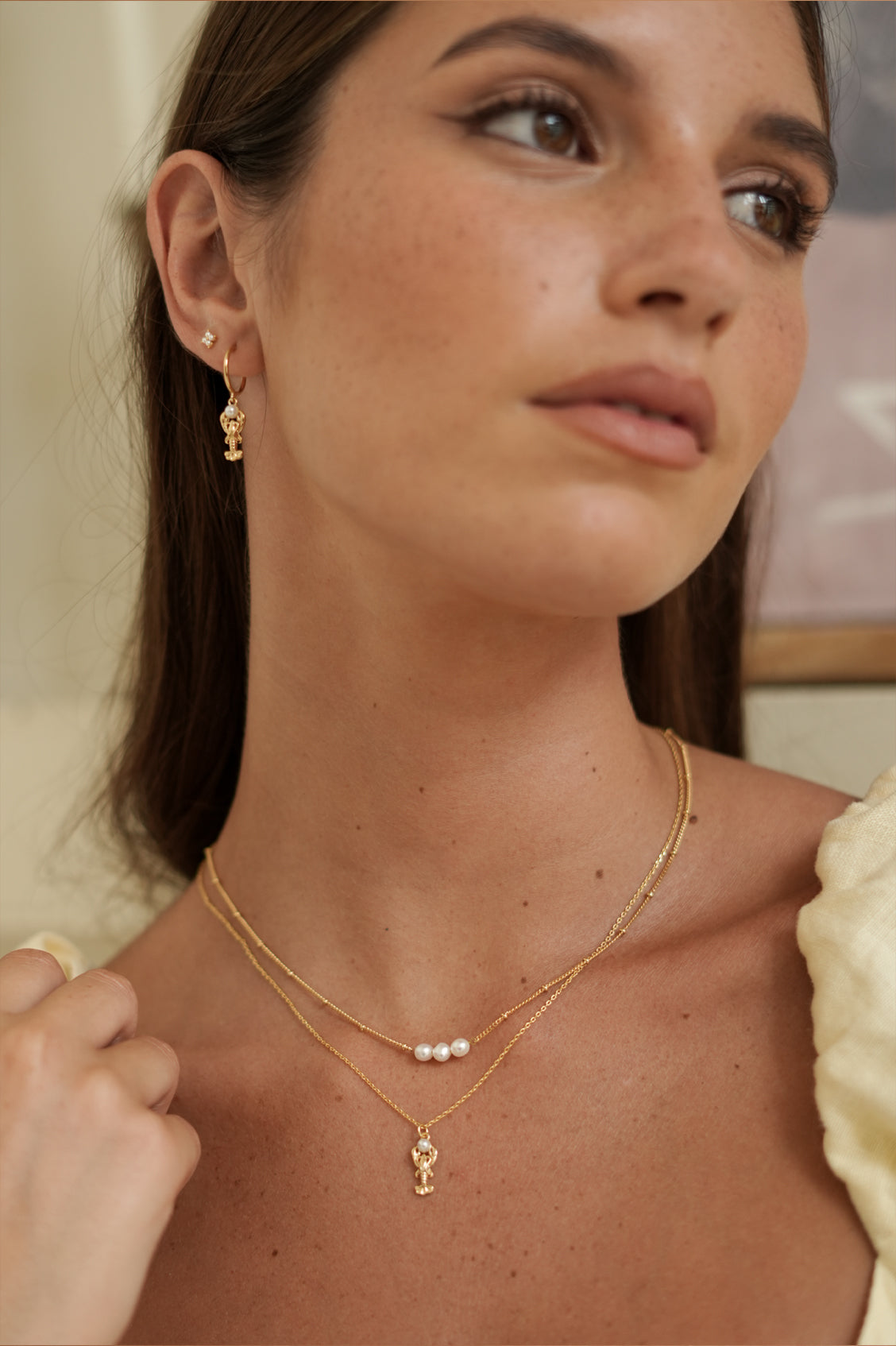 Lobster Charm Hoops
