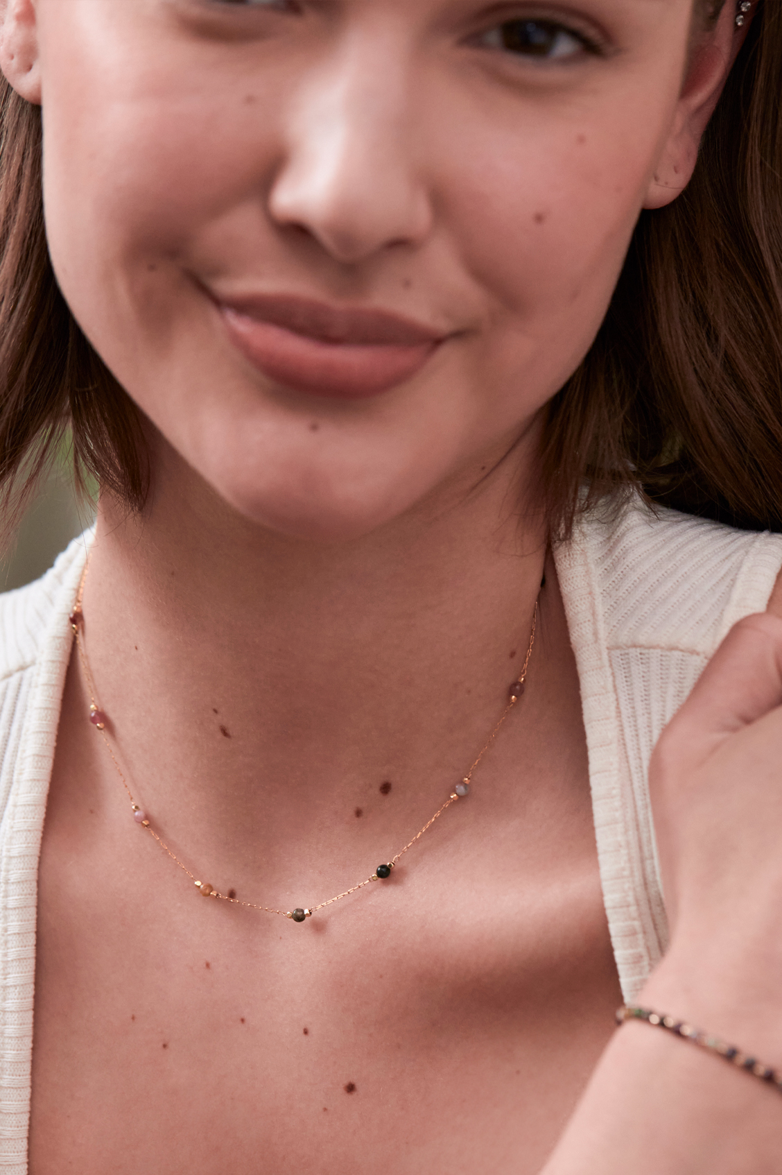 Wellness - Tourmaline Station Necklace
