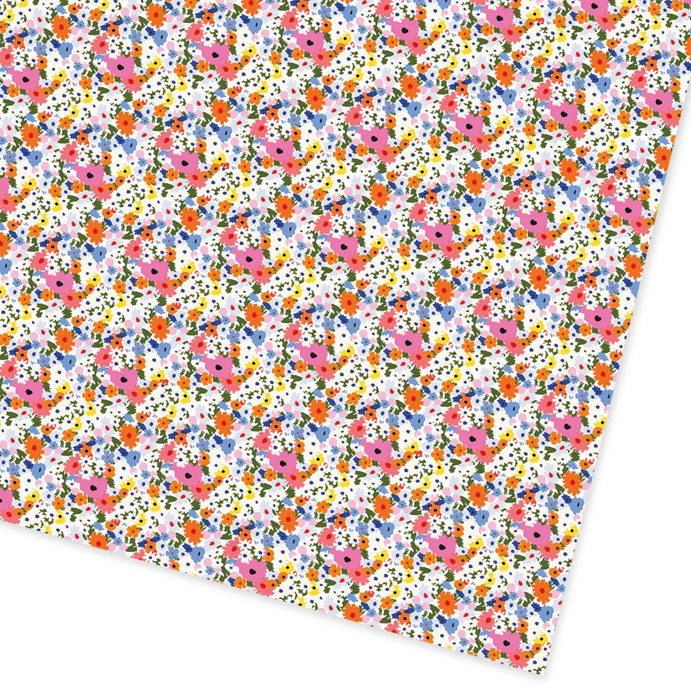 Floral Repeat Gift Wrap - 3m Roll