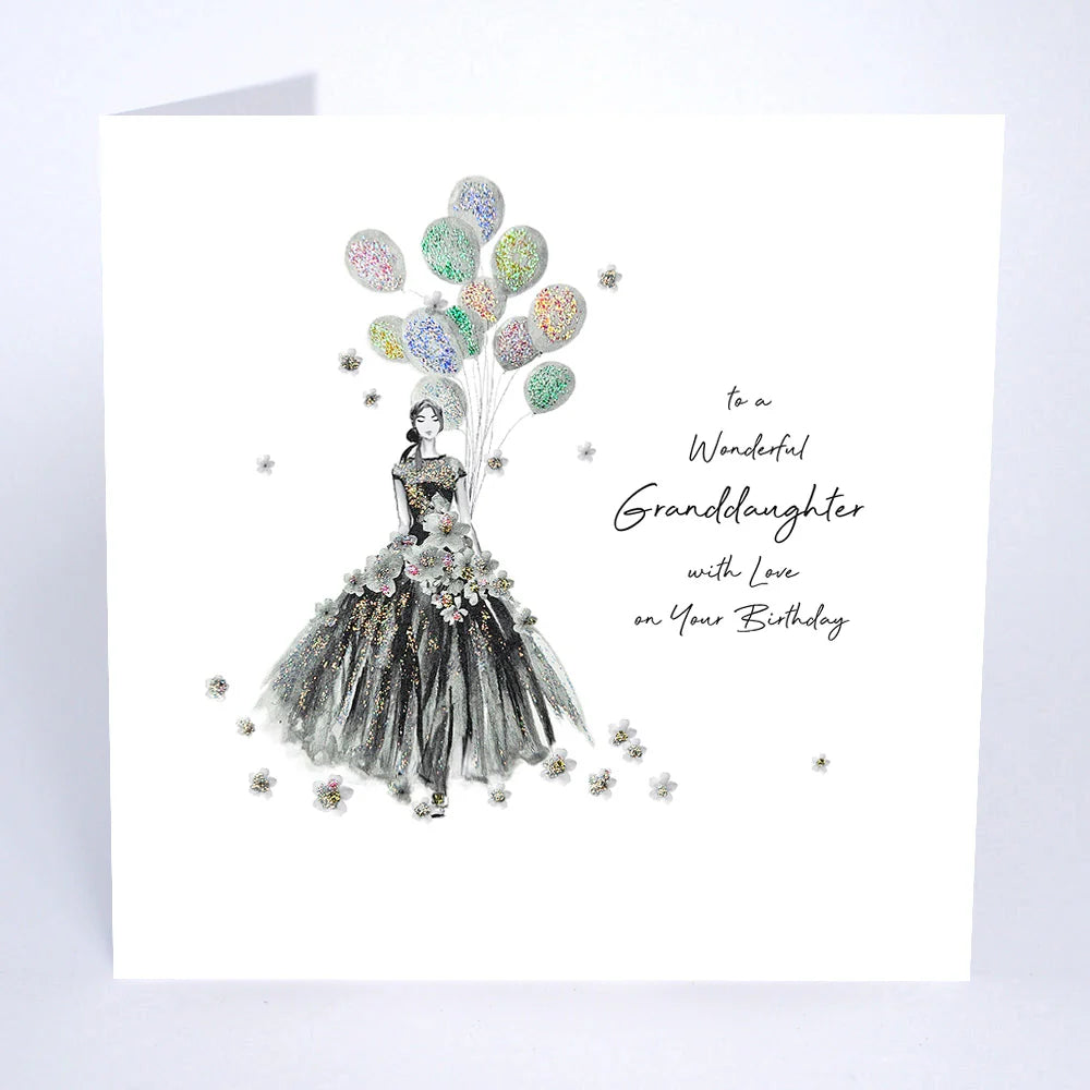 To a Wonderful Granddaughter With Love on your Birthday (Balloons)