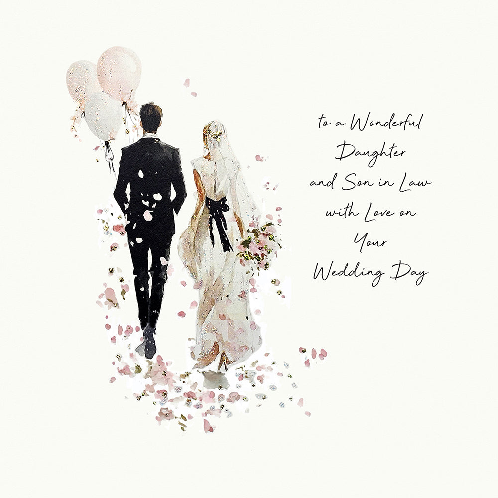 Gatsby's Wedding To a Wonderful Daughter and Son-in-Law With love On Your Wedding Day