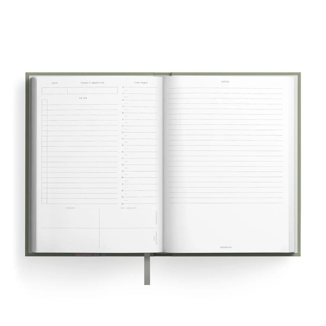 Sage Fabric Daily Planner A5