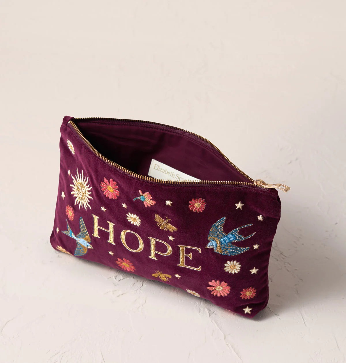Plum Velvet Every Day Pouch - Hope