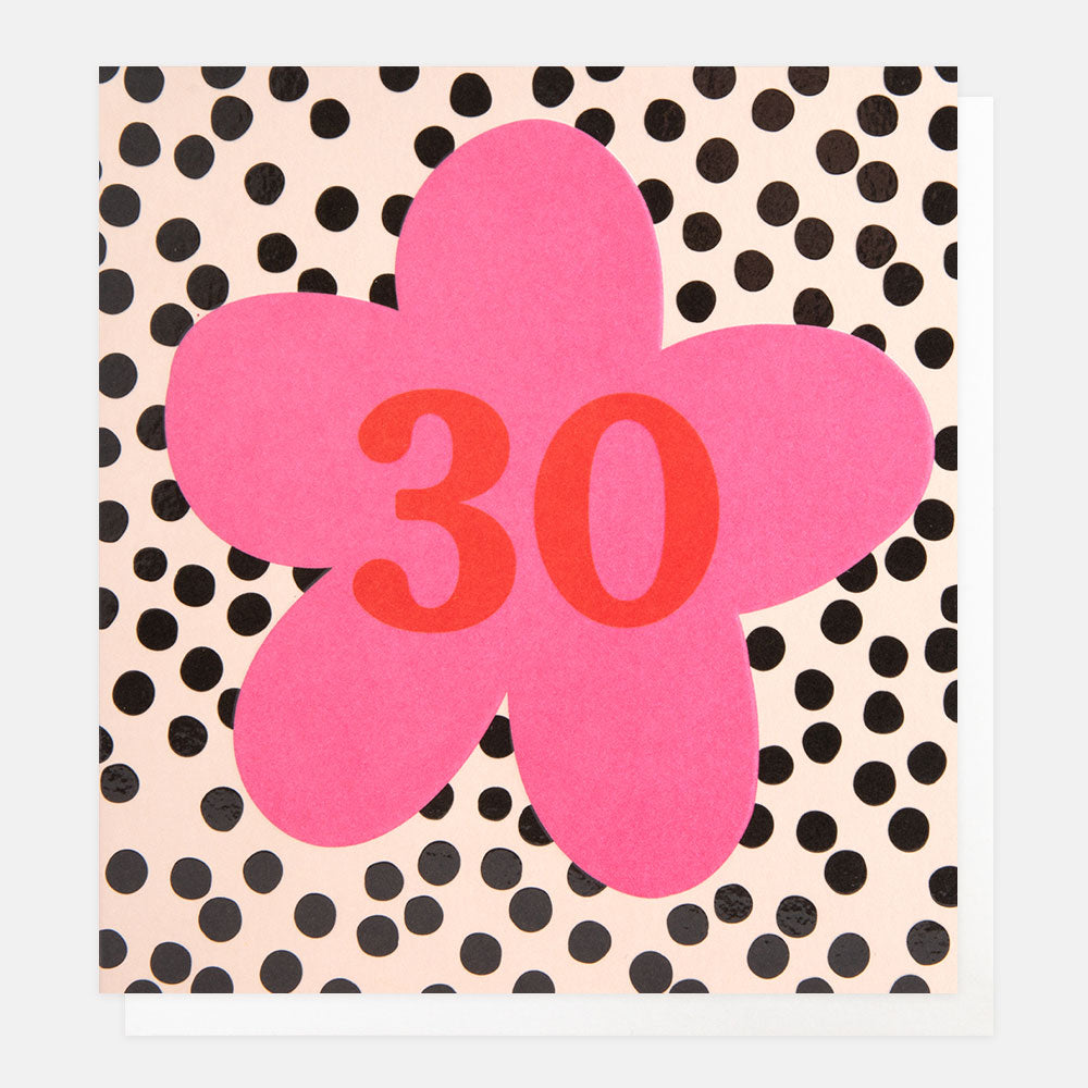 30 Pink Flower on Spots