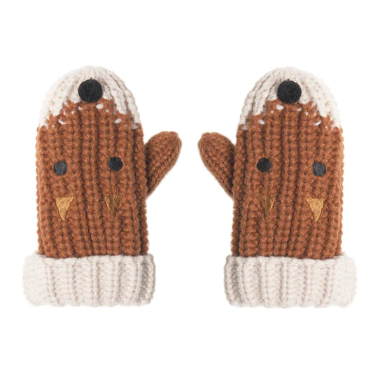 Felix Fox Knitted Mittens Age 7 - 10