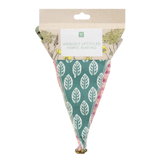 Fabric Bunting-Natural Meadow Sage & Pink