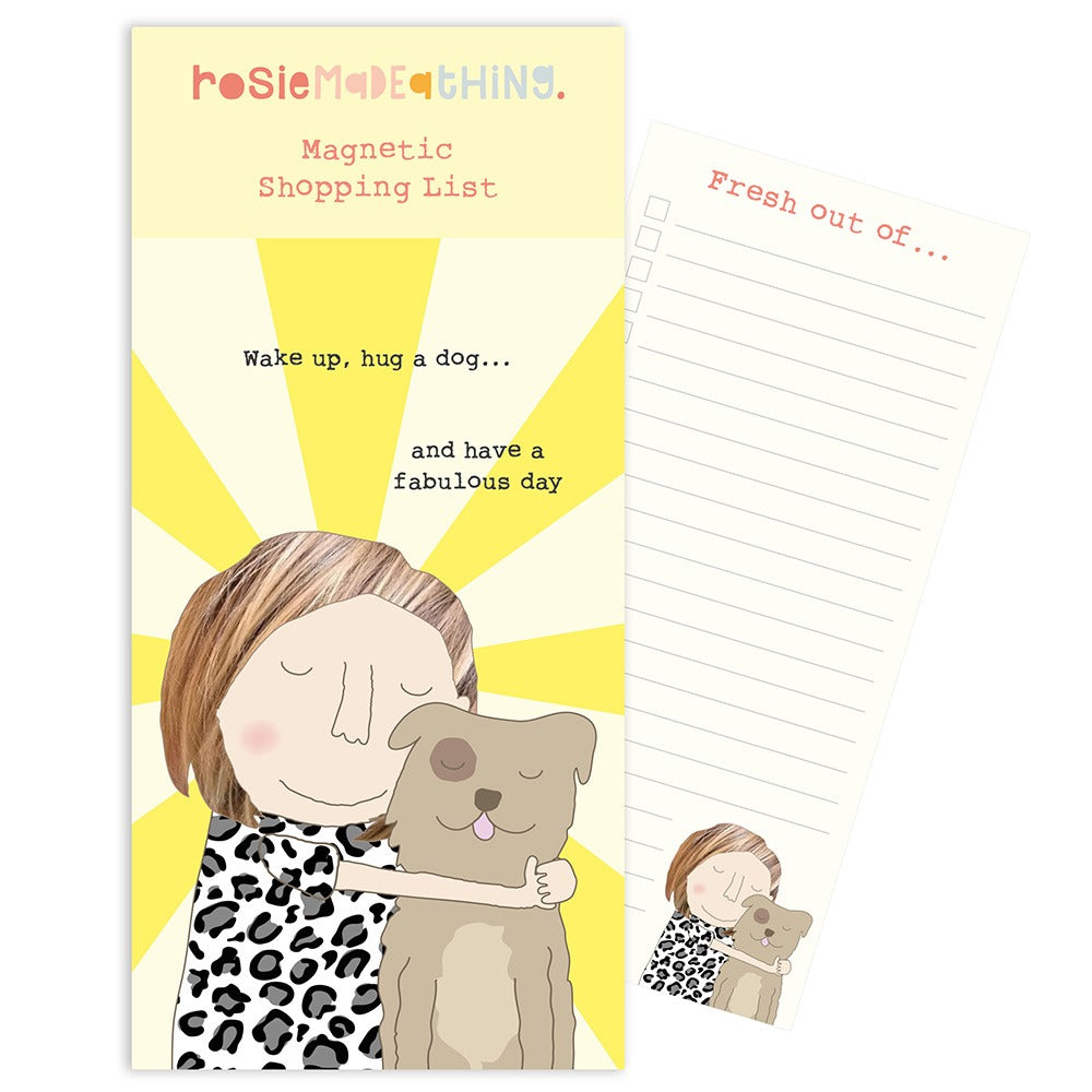 Hug a Dog Magnetic Notepad