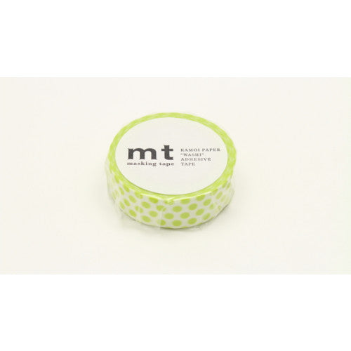 MT Deco Washi Tape - Dot Lime