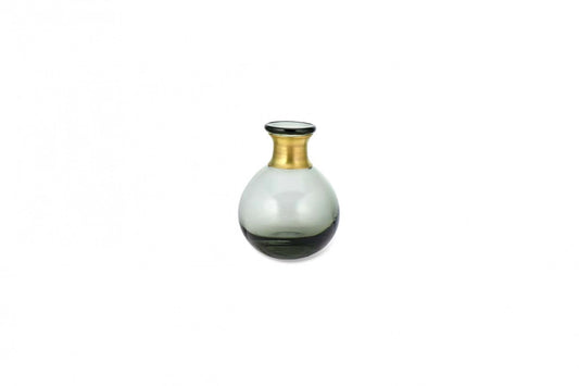 Miza Mini Glass Vase - Smoke