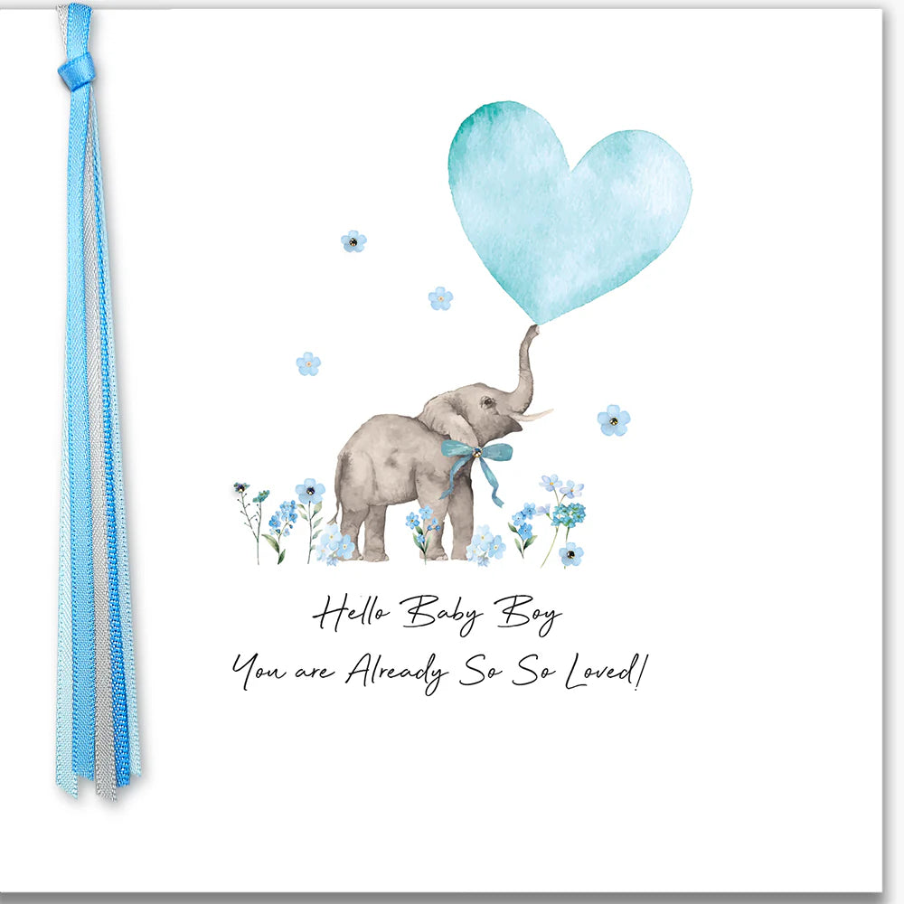 Ribbons and Roses Hello Baby Boy You are So, So Loved