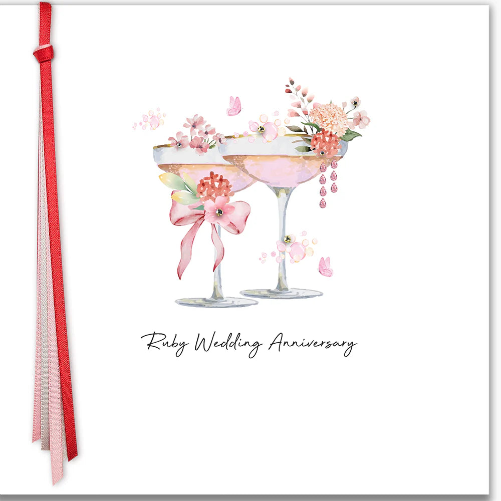 Ribbons and Roses Ruby Wedding Anniversary