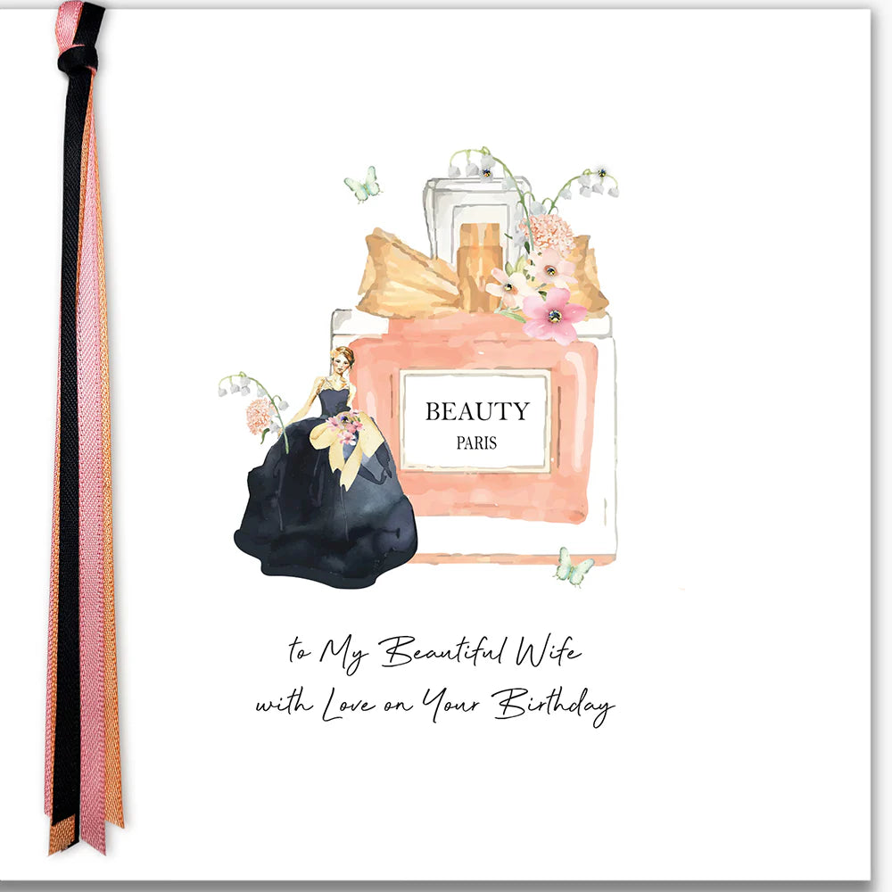 Ribbons and Roses To My Beautiful Wife with Love on Your Birthday