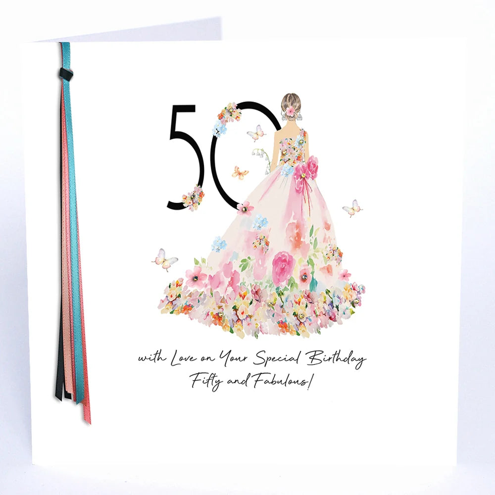 50 With Love on Your Special Birthday Fifty and Fabulous- Large