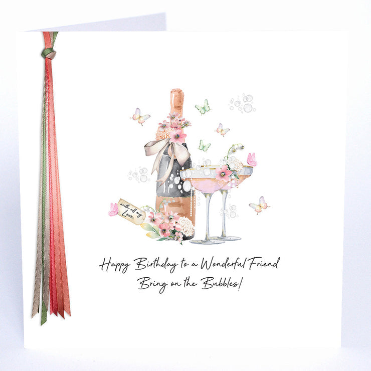 Happy Birthday to a Wonderful Friend - Large Card