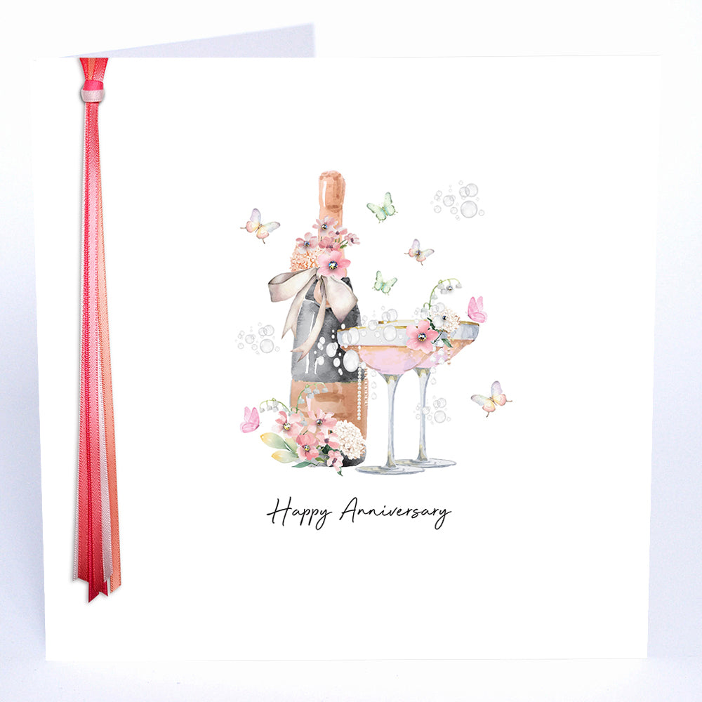 Ribbons and Roses Happy Anniversary - Large
