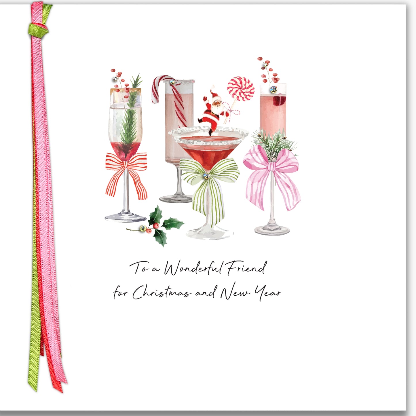 Ribbon Candy - To A Wonderful Friend For Christmas