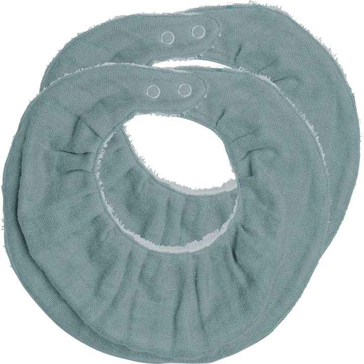 Ruffle Bib - 2 pack - Cottage Blue