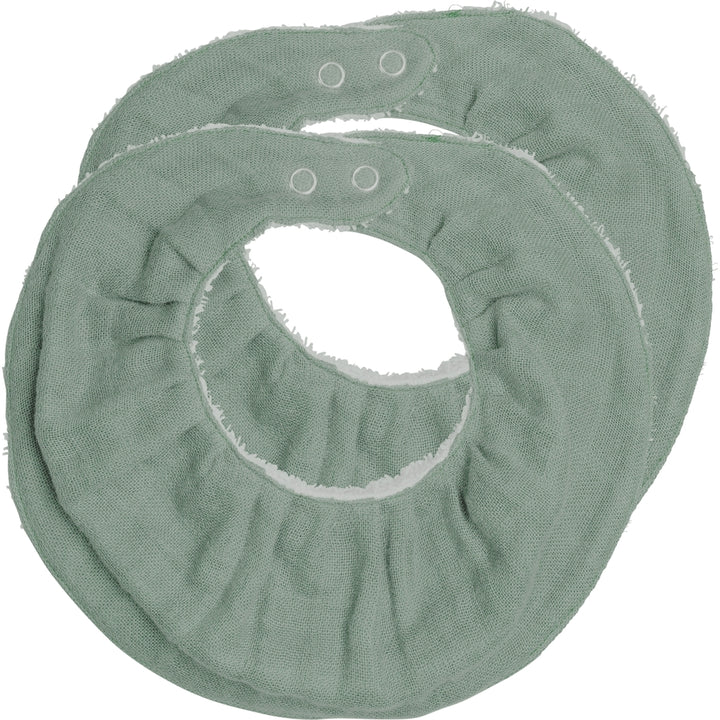Ruffle Bib - 2 pack - Eucalyptus