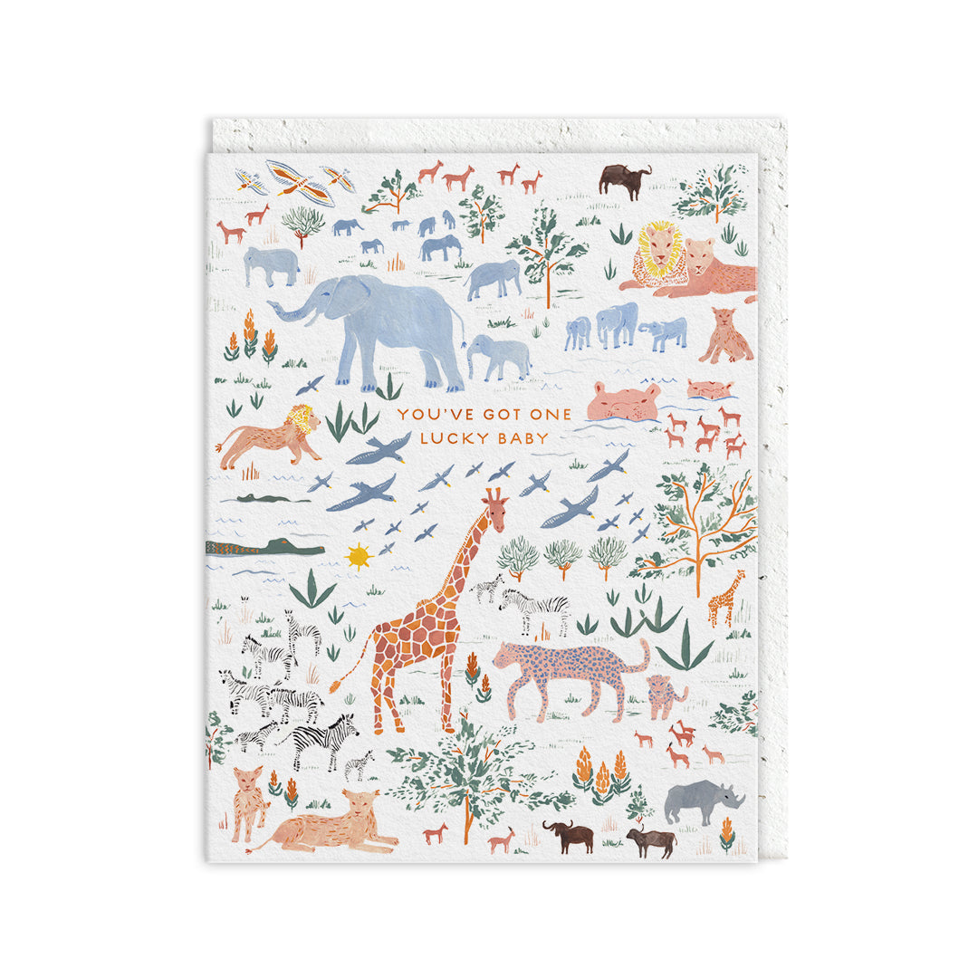 One Lucky Baby Greeting Card