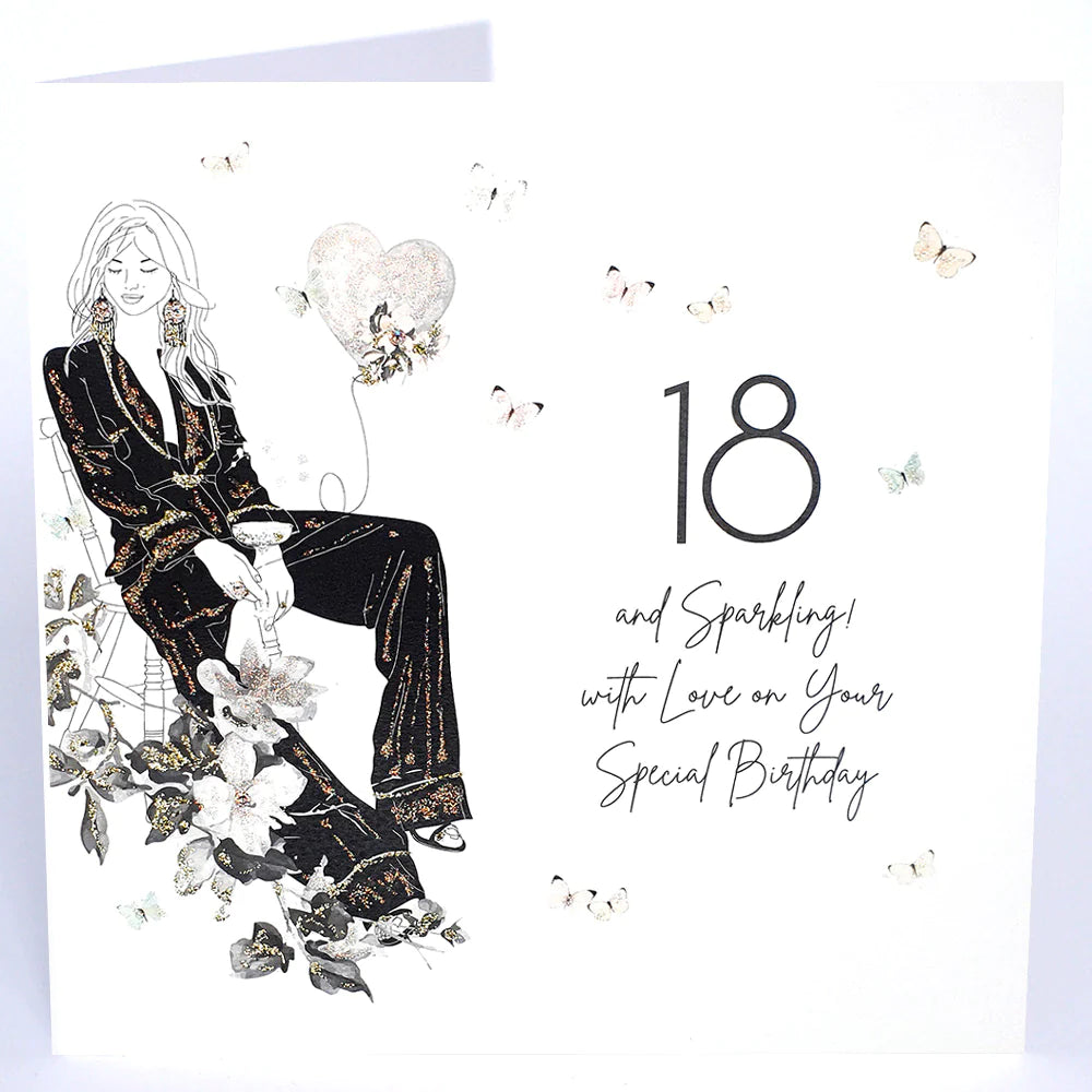 18 And Sparkling, With Love On Your Special Birthday - LARGE
