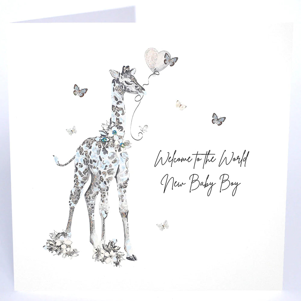 Welcome To The World New Baby Boy - LARGE