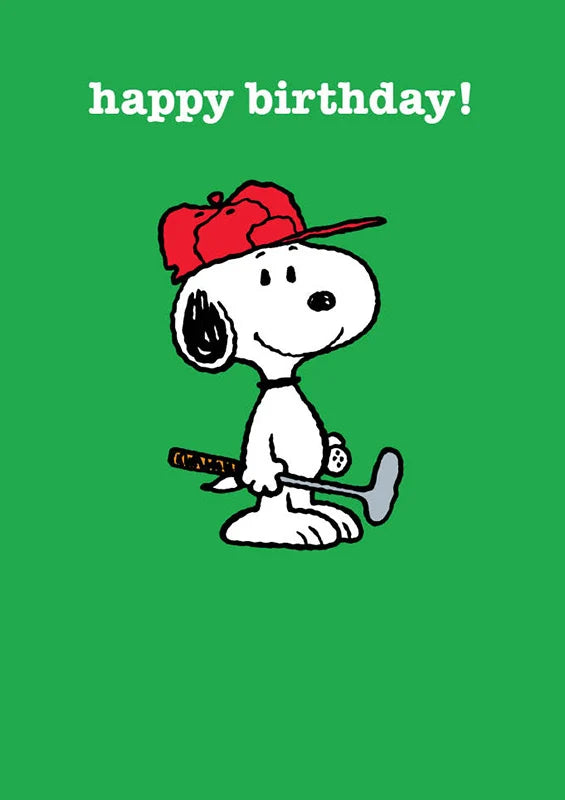 Snoopy Happy Birthday - Golf
