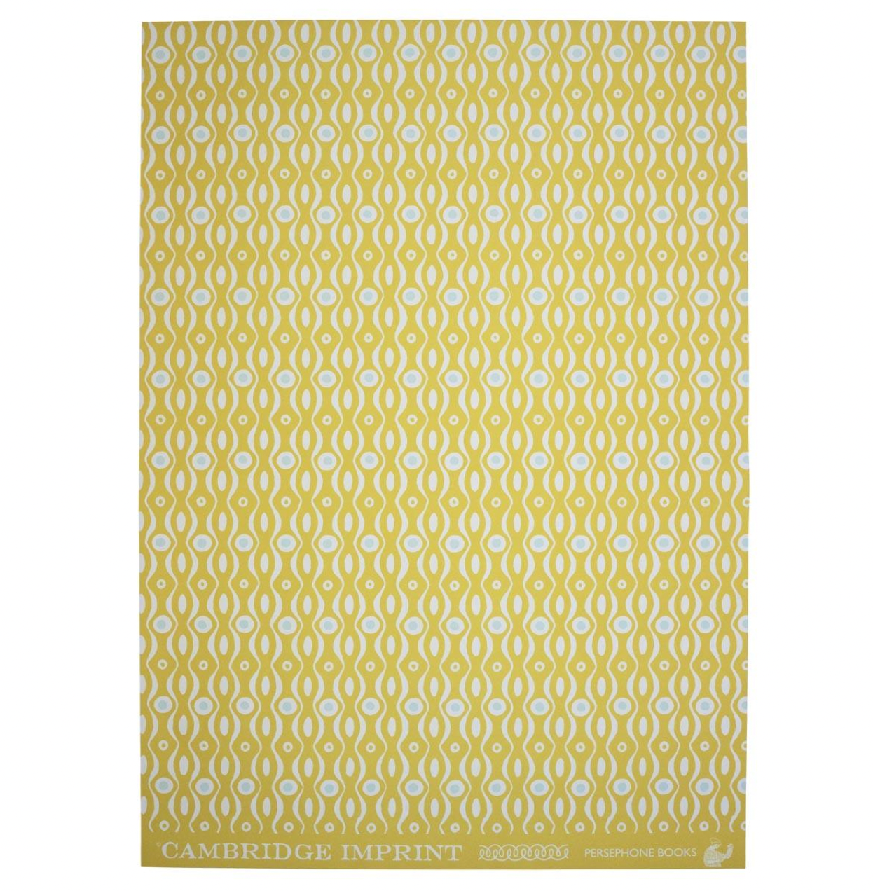 Gift Wrap - Persephone Mustard and Turquoise