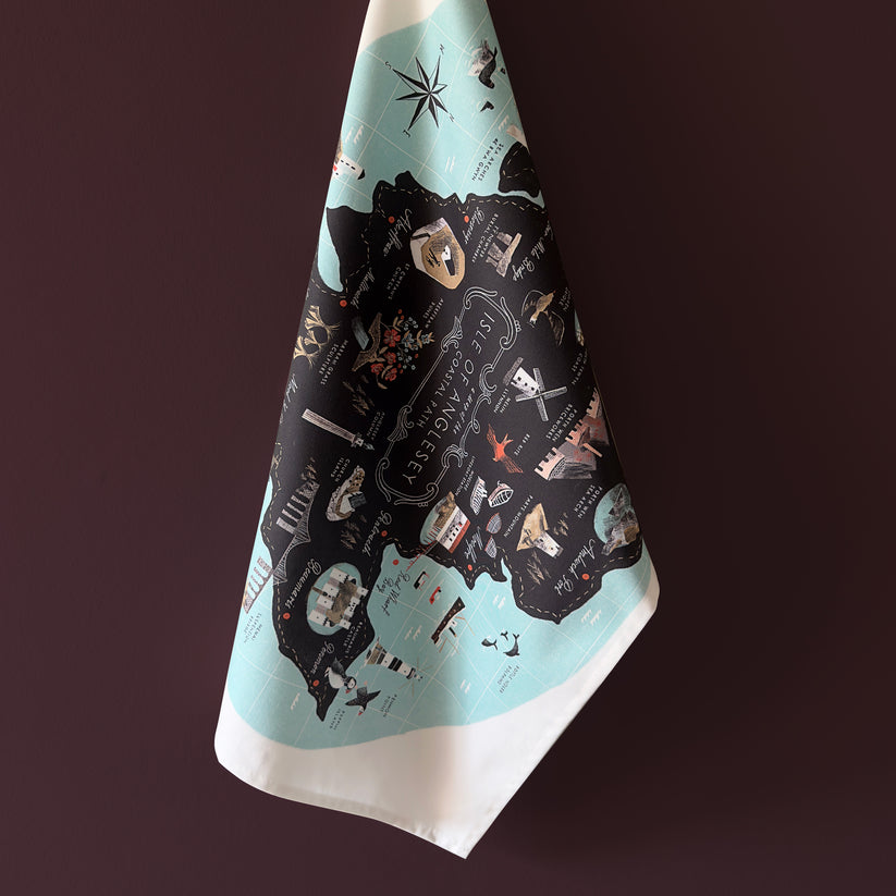 Anglesey Coastal Path Tea Towel