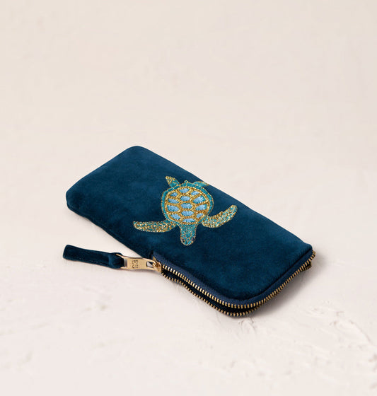 Turtle Conservation Glasses Case - Marine Navy