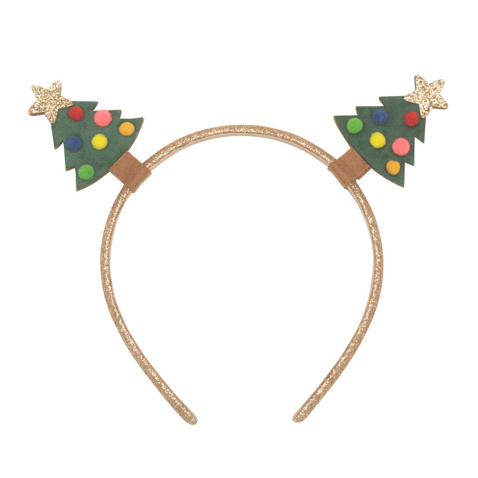 Velvet Christmas tree Headband