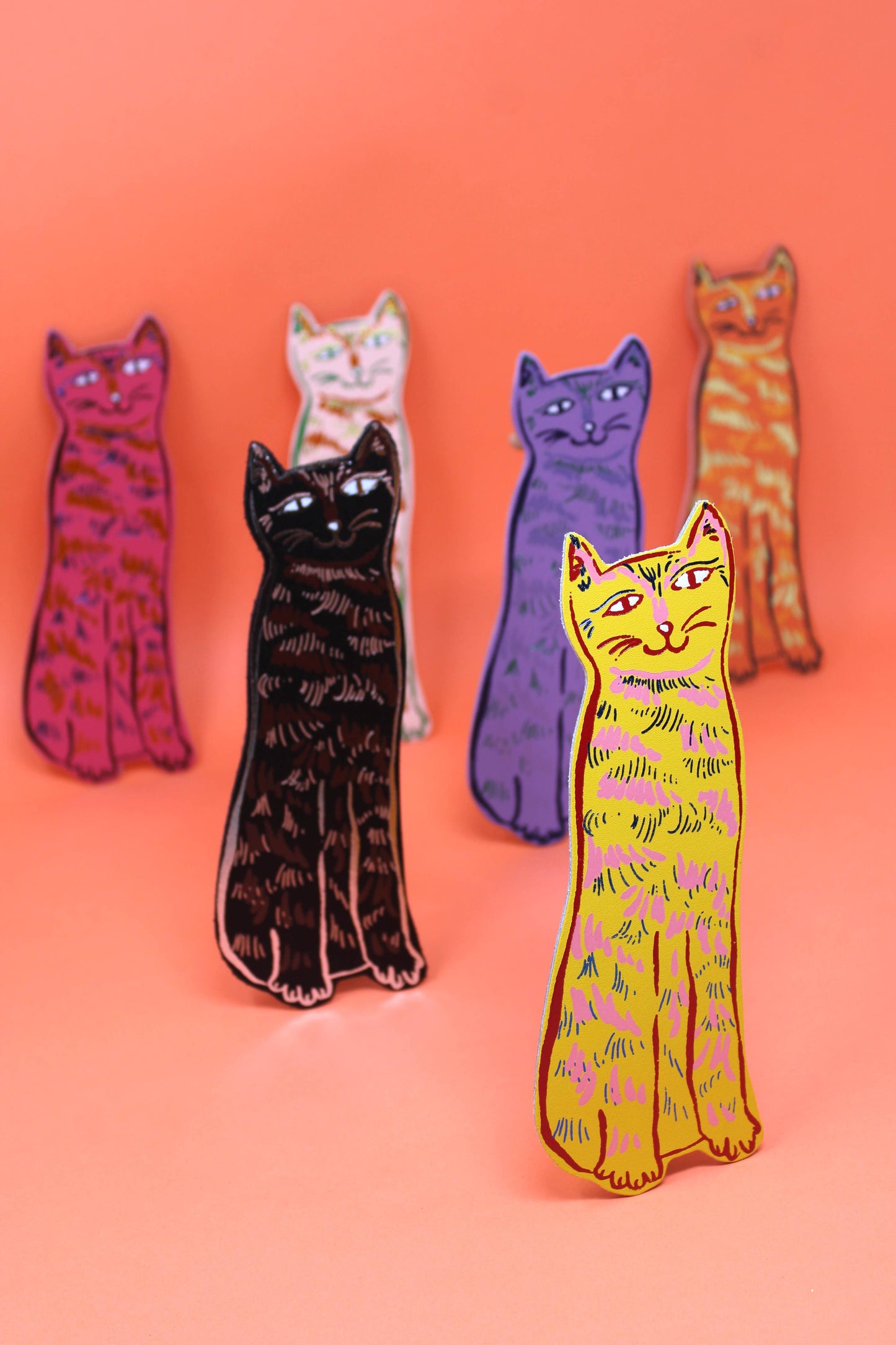 Cat Tails Bookmark: New Pink