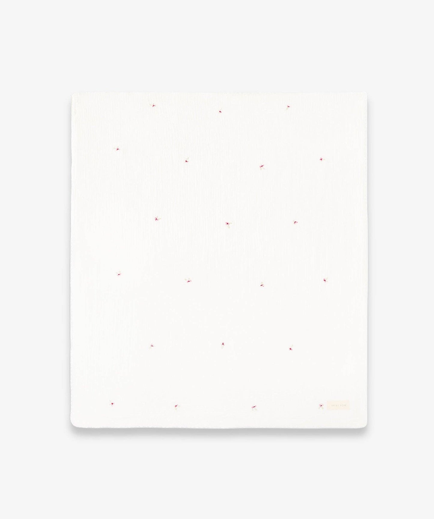 Embroidered Muslin Blanket - Anemone