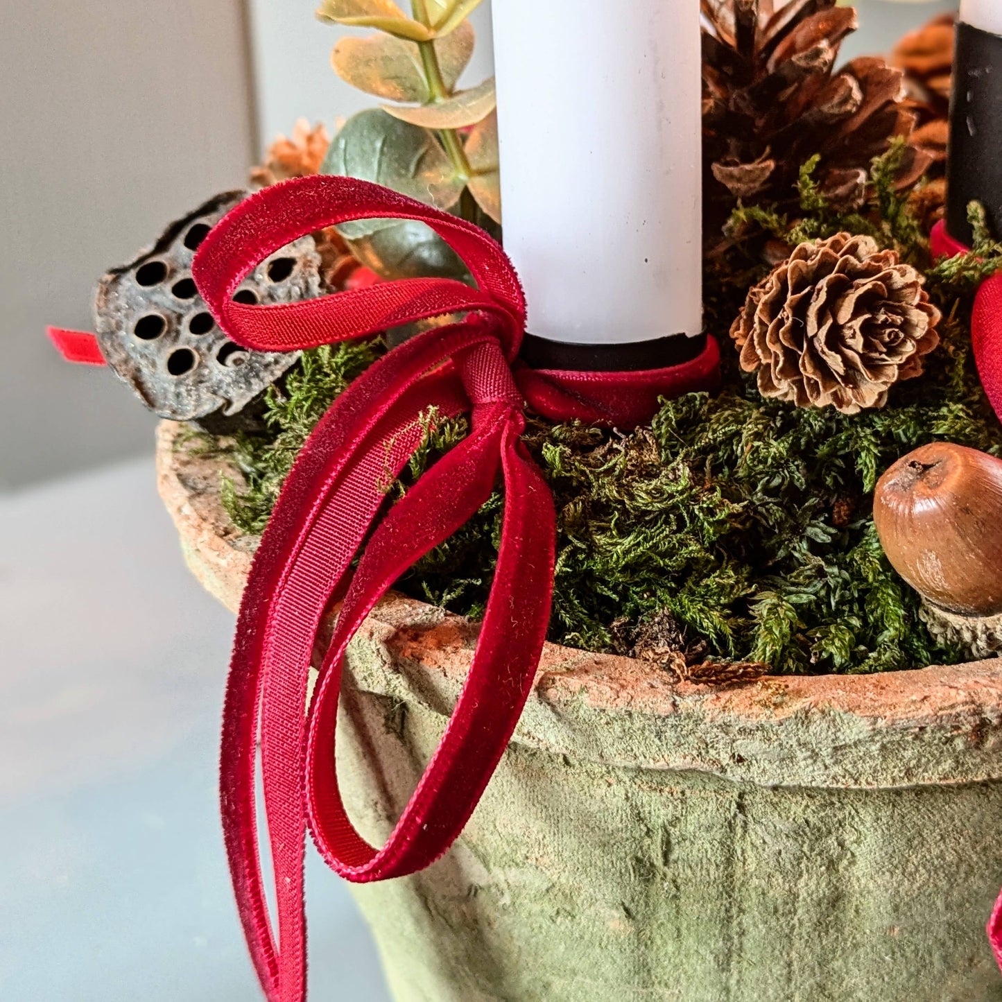 Velvet Ribbon - 6mm x 3M: Forest Green