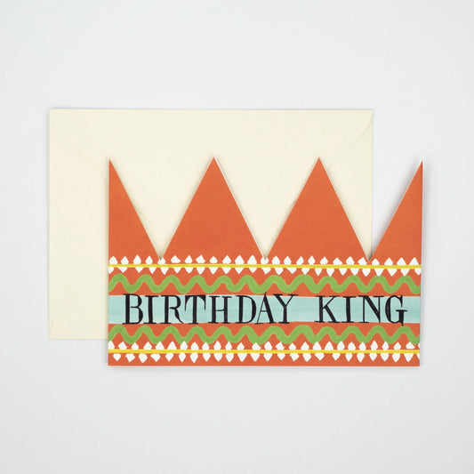 Birthday King Card - Party Hat